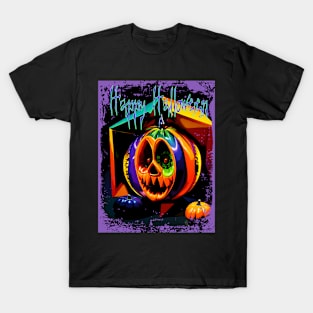 Happy Halloween Creepy Pumpkin T-Shirt